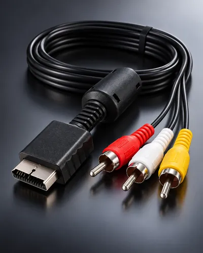 Cabo AV PlayStation PS1, PS2 e PS3 (RCA áudio e vídeo)