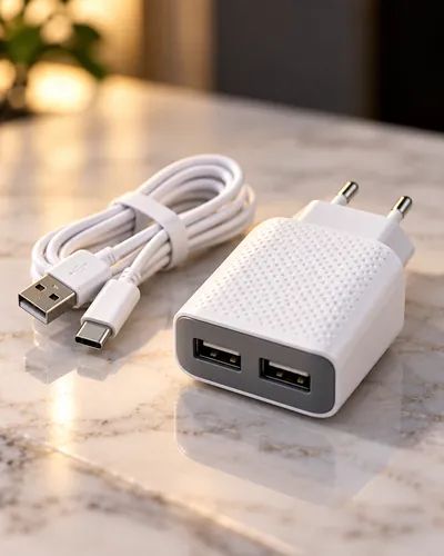 Carregador Kapbom 3.6A com 2 USB (V8 ou Tipo C)
