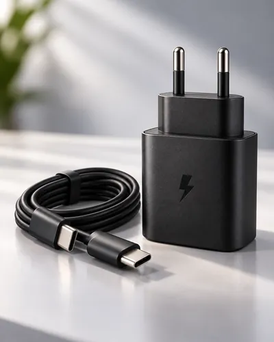 Carregador turbo Tipo C 45W + cabo compatível Samsung Galaxy