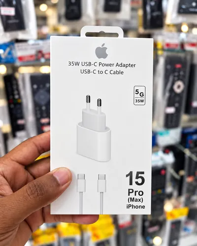Carregador USB-C 35W com cabo para iPhone 15 e 15 Pro Max
