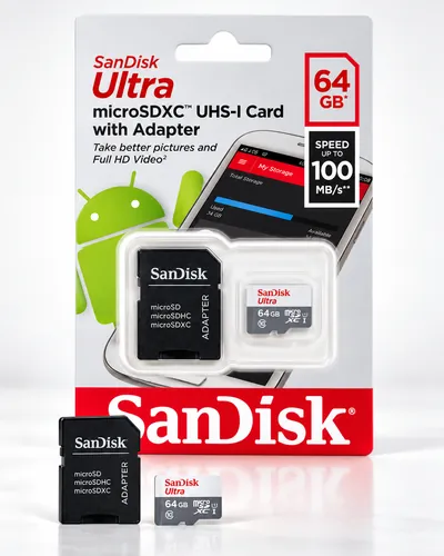 Cartão de memória microSD SanDisk 64 GB classe 10