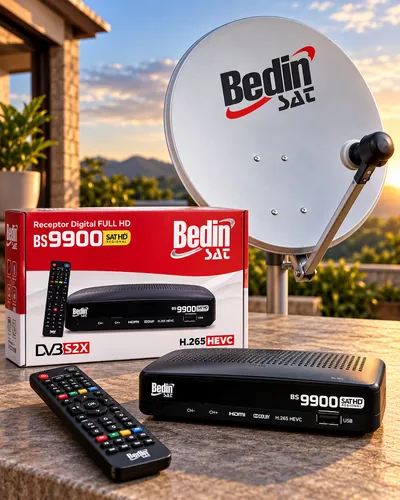 Kit Nova Parabólica Bedin Sat +70 canais sem mensalidade