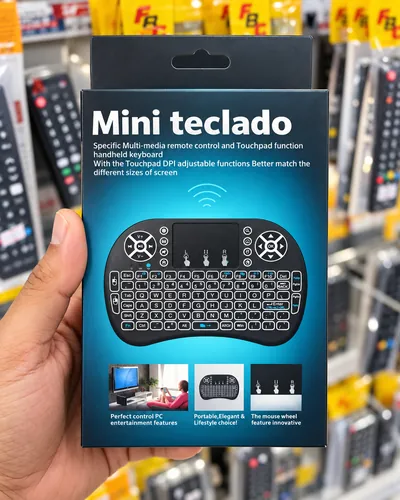 Mini teclado sem fio com touchpad